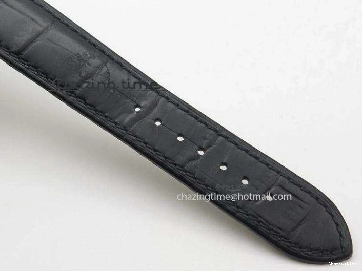 0719 De Ville MK 1:1 Best Edition SS Black Dial On Black Leather Strap A Unisex 8261